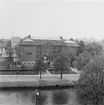 Länsmuseet Gävleborg sett från andra sidan Gavleån (norrifrån) i Juni 1979
