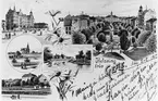 Gratulationskort från 1902 med Gävle-motiv.