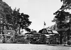 Gävle stad  Väster, Stadsträdgården.
Café Sommarro i Boulognerskogen.