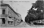 Gefle. Nygatan med Centralhotellet, Gefle.