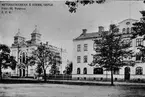 Kvarteret Kasernen med bl.a. S:t Petri kyrka.