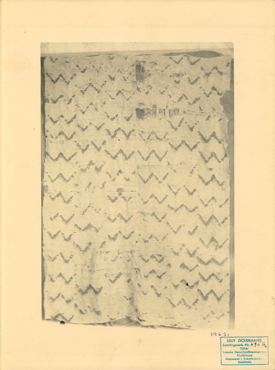 Täcke i flossa, rya