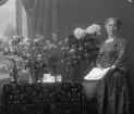 Fröken Sara Gerswald. Drev under 1920-talet kaféet i Reimers fastighet på Kungsbäcksvägen 39.