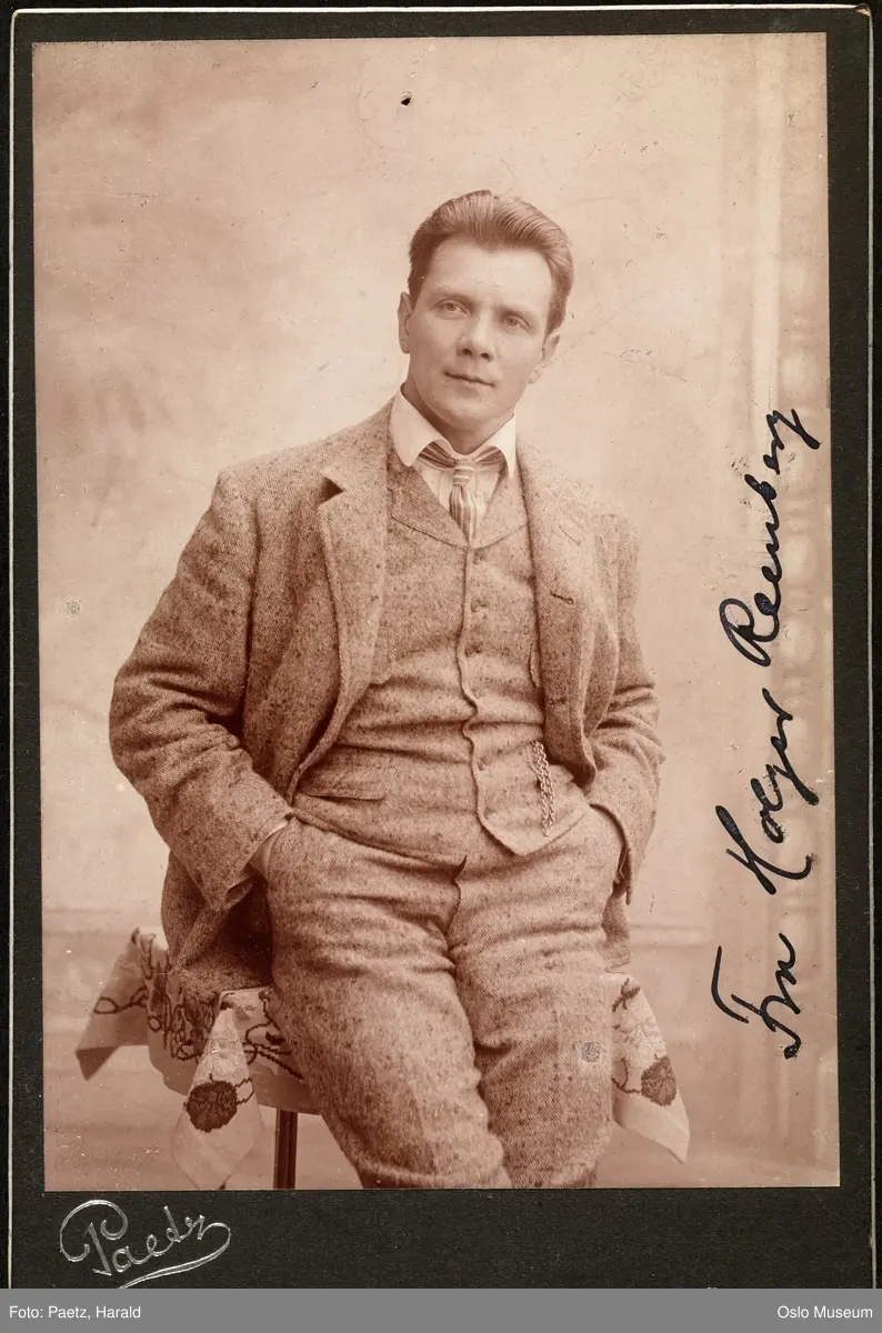 portrett, mann, skuespiller, stående knefigur