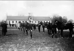 Avlämning på stallplan. Strömsholm 1910-11.