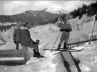 K 7:s officersövningar 1921 i Åre. Regementschefen och regementsintendenten.