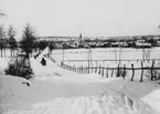 Växjöringen från öster. Till höger infarten från Vrån och Rörstorpsallén till vänster.