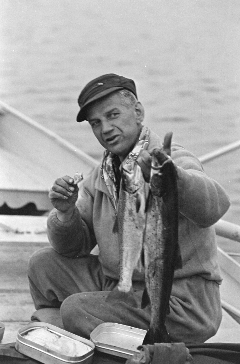 Ole Birkeli, Mjøsfiske,dreggefiske,mjøsørret, Furnesfjorden.