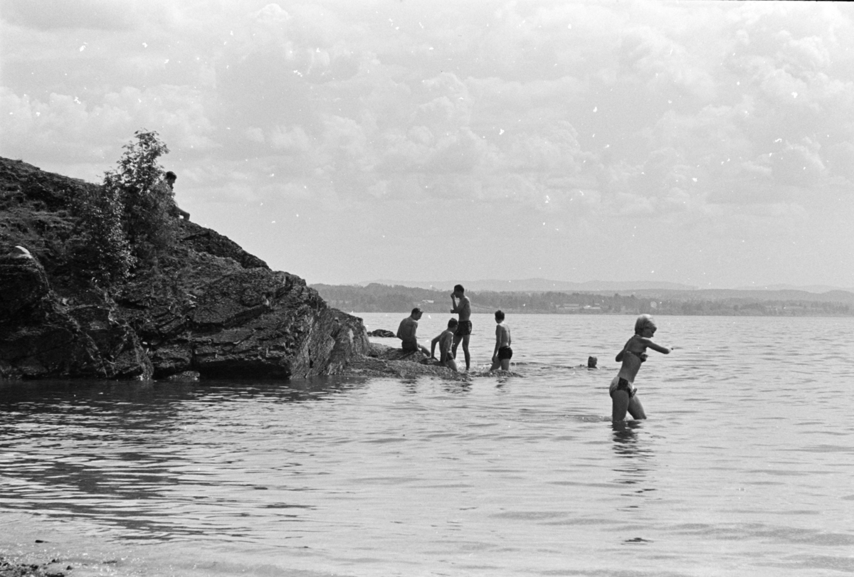 Badeliv, Geiteryggen, Domkirkeodden,Mjøsa, Hamar.