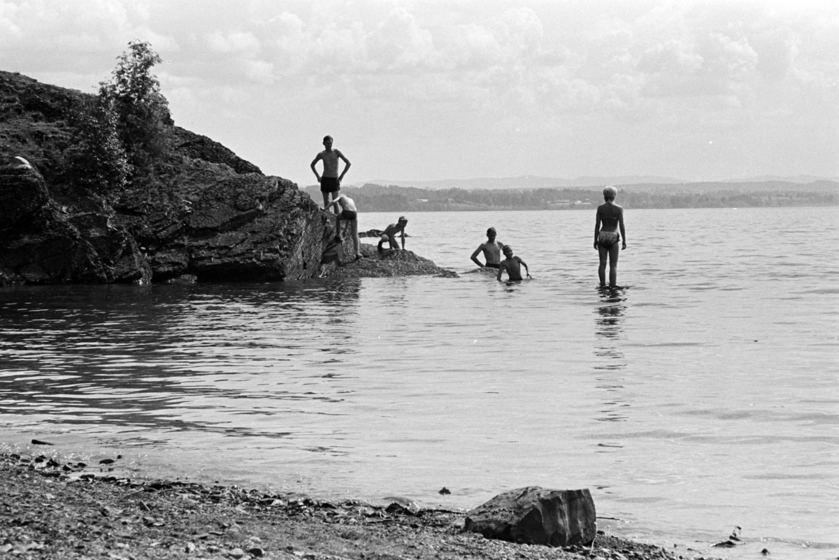 Badeliv, Geiteryggen, Domkirkeodden,Mjøsa, Hamar.