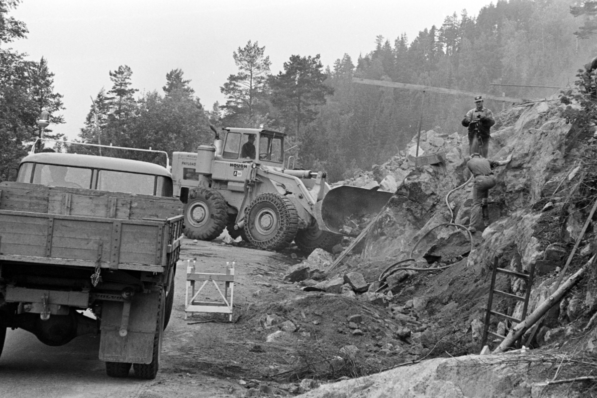 Veiarbeid, E6, sprengingsarbeid, anleggsarbeid, Morskogen, Stange.