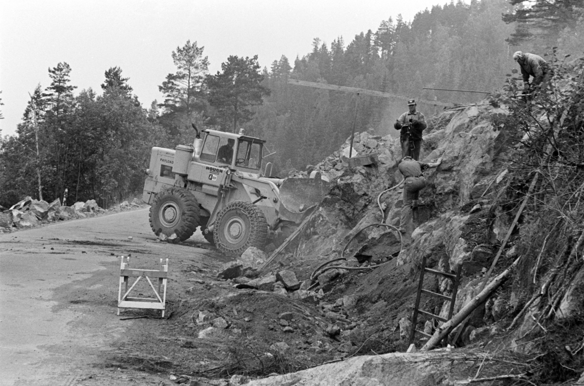 Veiarbeid, E6, sprengingsarbeid, anleggsarbeid, Morskogen, Stange.