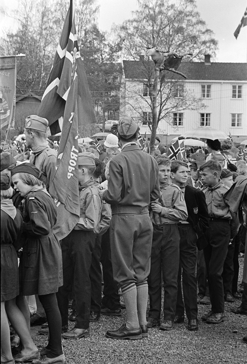 17.mai 1965, barnetog, speidere, Ridabu, Vang H.
