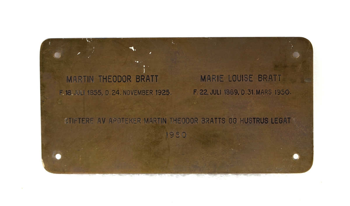 Portrett av Marie Louise Bratt, apoteker Martin Theodor Bratts hustru.
