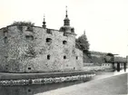 Kalmar Slott, Norra postejen. Västra vallen, Vallgraven.