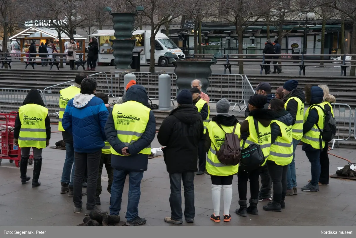 Eldfesten, Persiskt nyår, i Kungsträdgården i Stockholm 2017.