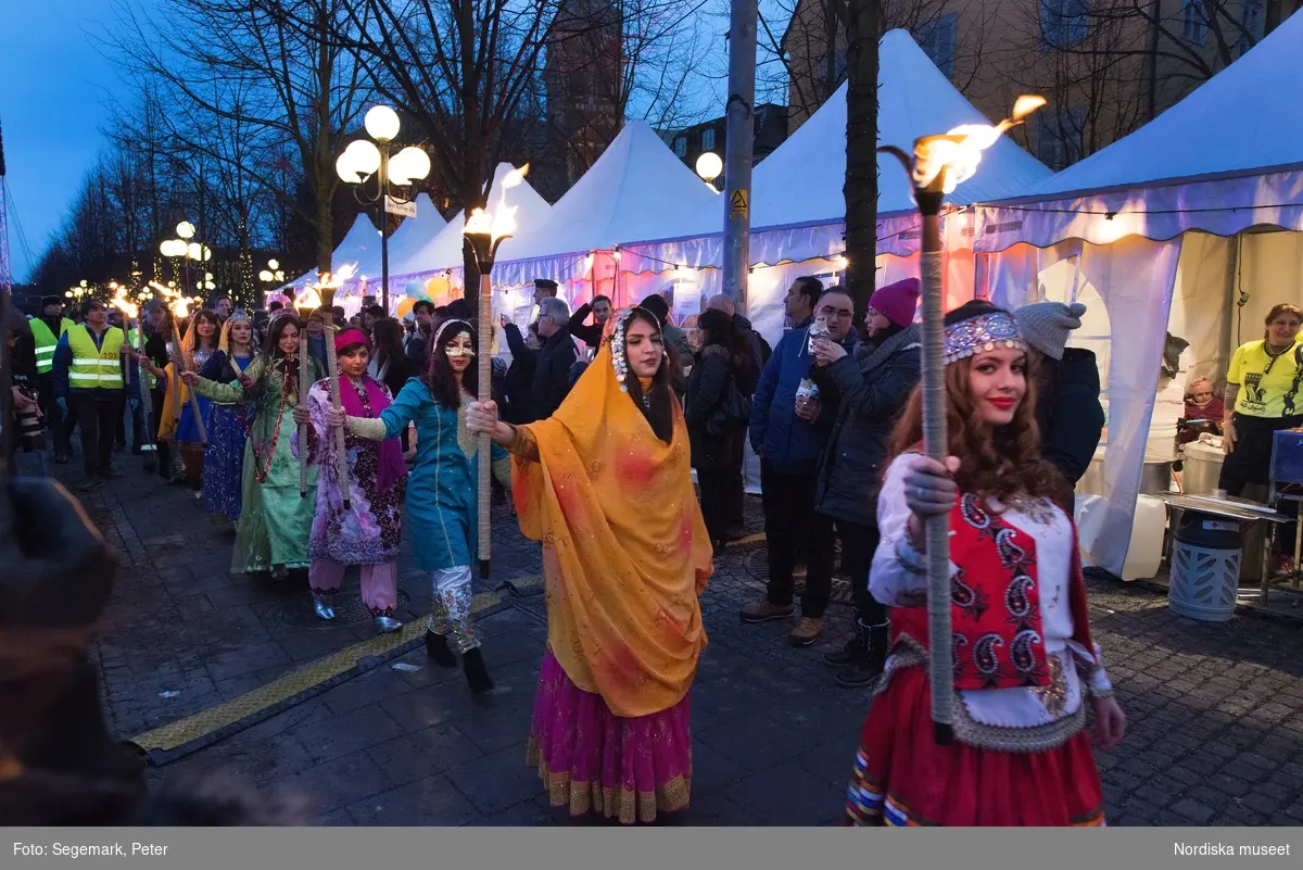 Eldfesten, Persiskt nyår, i Kungsträdgården i Stockholm 2017.