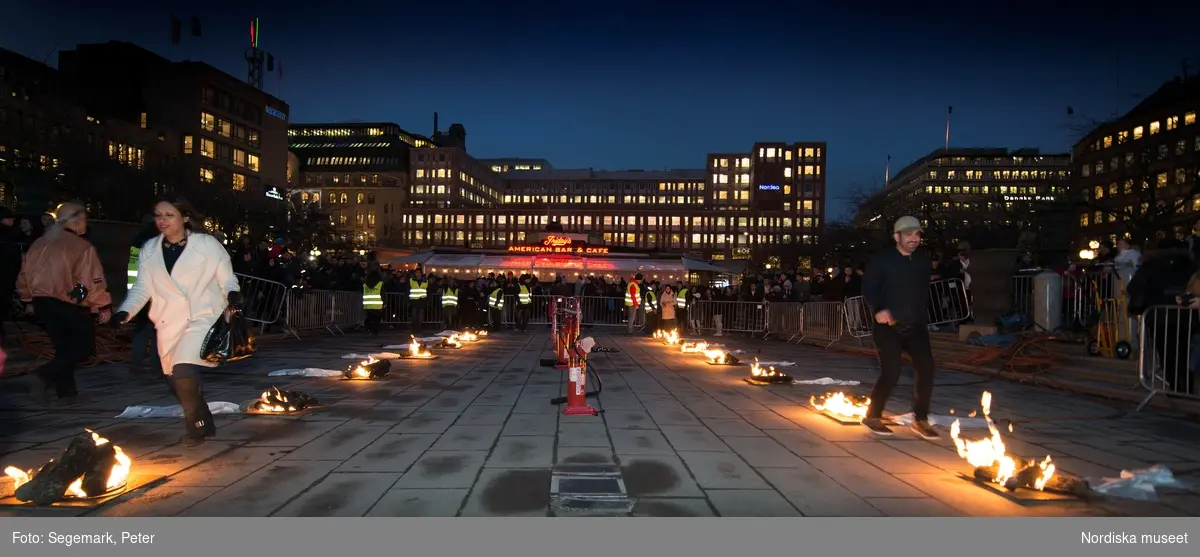 Eldfesten, Persiskt nyår, i Kungsträdgården i Stockholm 2017.