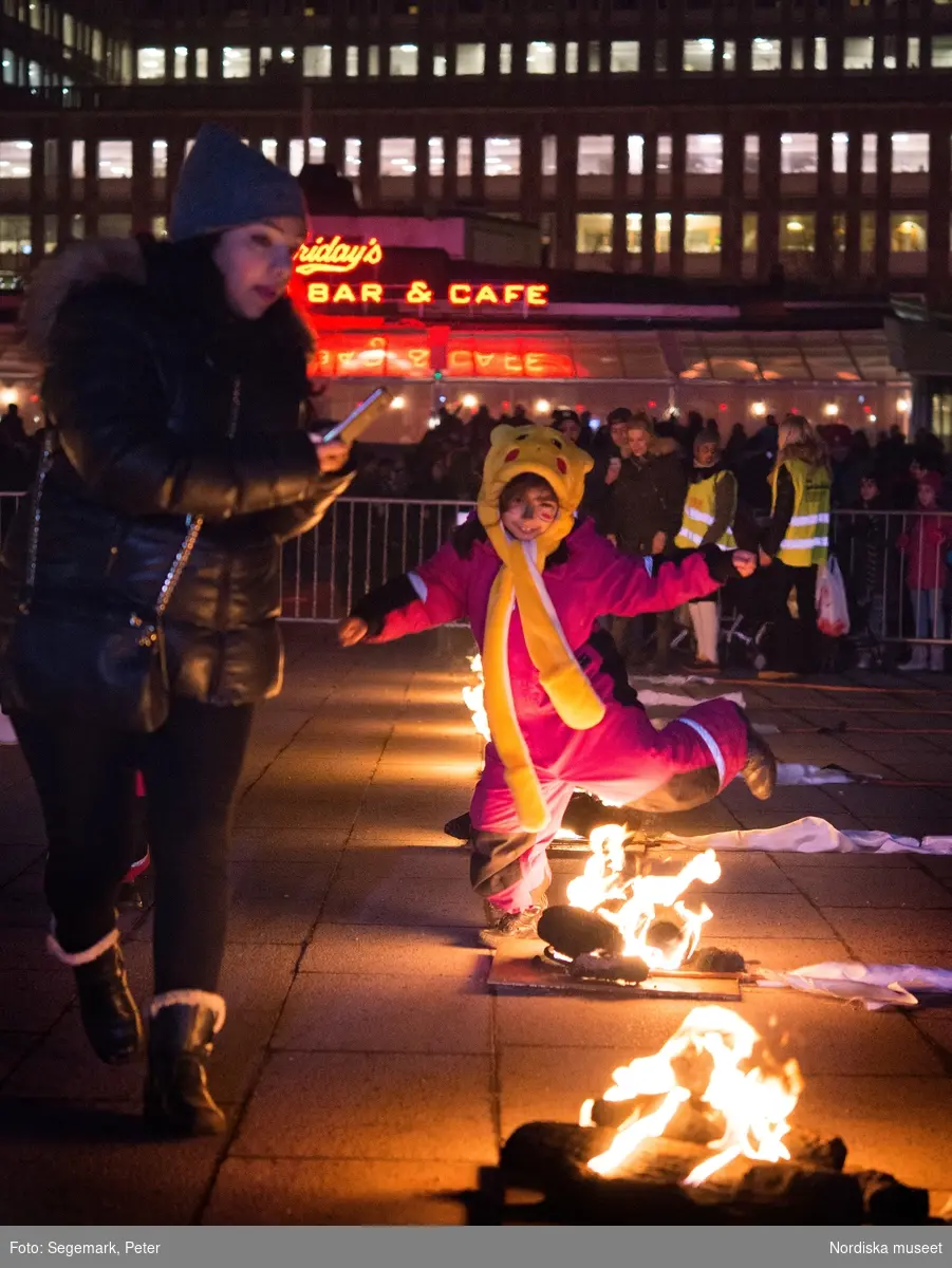 Eldfesten, Persiskt nyår, i Kungsträdgården i Stockholm 2017.