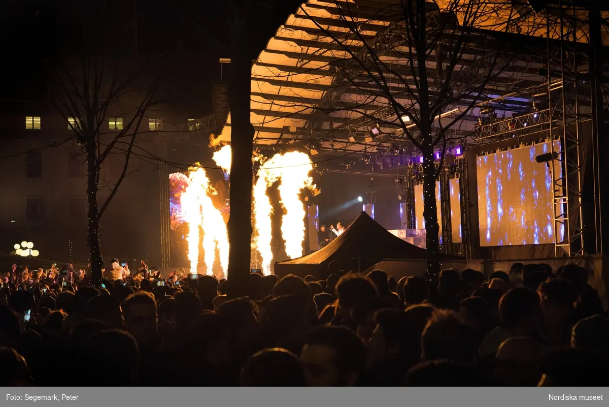 Eldfesten, Persiskt nyår, i Kungsträdgården i Stockholm 2017.