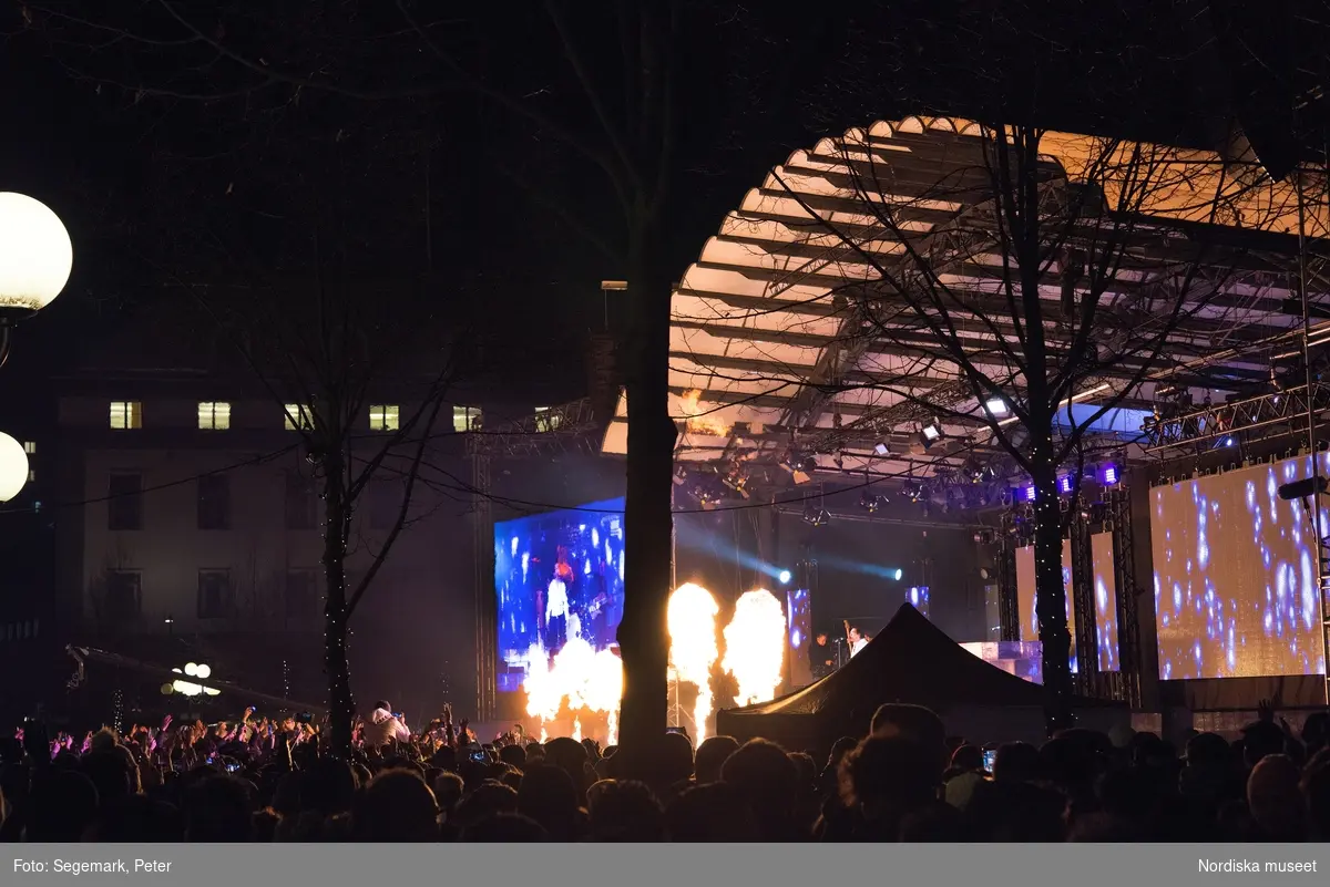 Eldfesten, Persiskt nyår, i Kungsträdgården i Stockholm 2017.