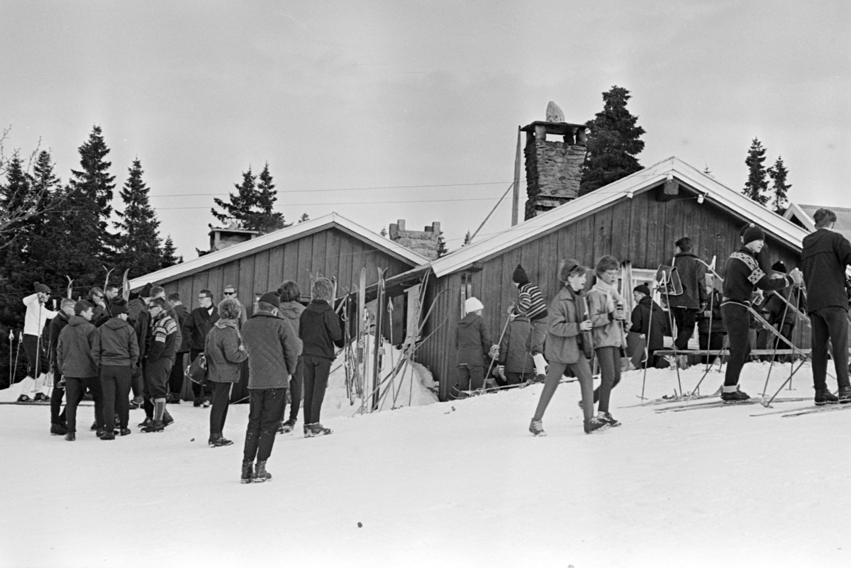 Lageråkvisla, Vangsåsen, skoletur, skidag, Ener Ungdomsskole.