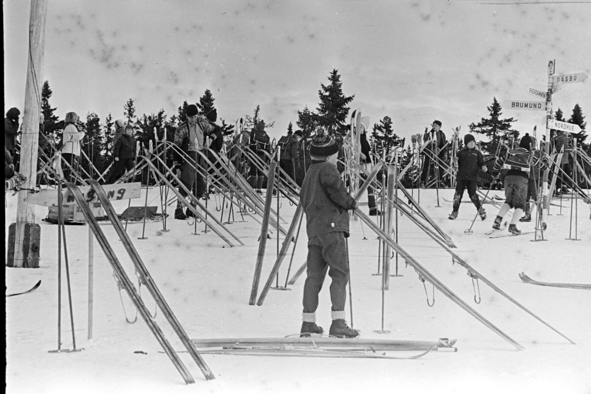 Lageråkvisla, Vangsåsen, skoletur, skidag, Ener Ungdomsskole.