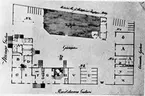 Ritning till handelsmanen Rahms gård med handelsbod, bostad, uthus och färdstallar.
Uppmätningsritning av D.Rosenbaum 1827.

Kvarteret Gevalia hörnet av Norra Kungsgatan / Ruddammsgatan.