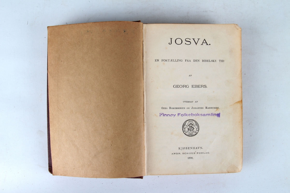 Innbundet bok: Georg Ebers "Josva, fortelling fra den bibelske tid"