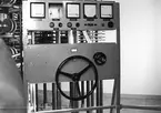 Karlsborg. Radiostationen. Inmätning av nya KV-sändaren 1964.