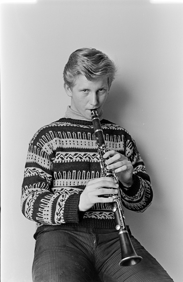 Ener ungdomsskole, Vang H. Musikkgruppa 1966/67, elevportrett, Ulf Vestheim.