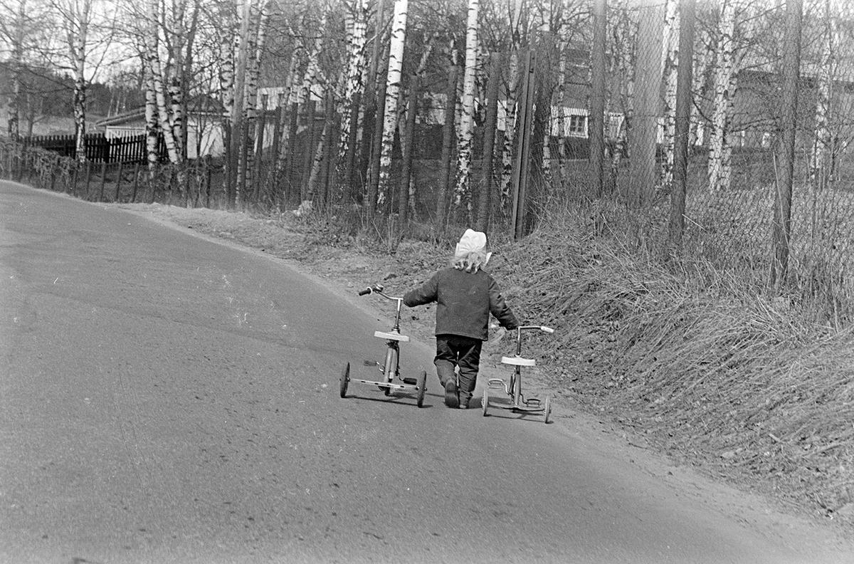 Aluvegen, barn, trehjulssykkel, Hamar.