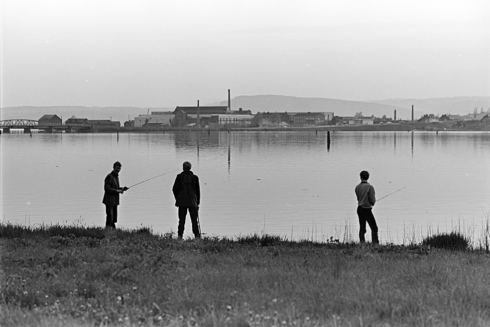 Fiskere, sportsfiske, Åkersvika, Hamar.