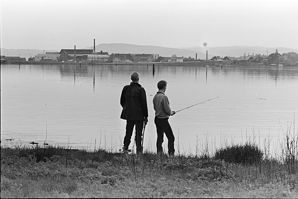 Fiskere, sportsfiske, Åkersvika, Hamar.