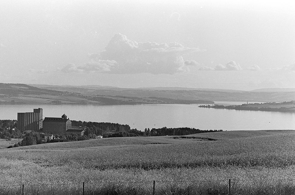 Utsikt,panorama mot Mjøsa, Nes,Helgøya,