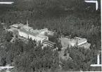Flygfoto över sanatoriet i Målilla.