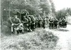 Utspisning i skogen. Villingsberg, Närke.