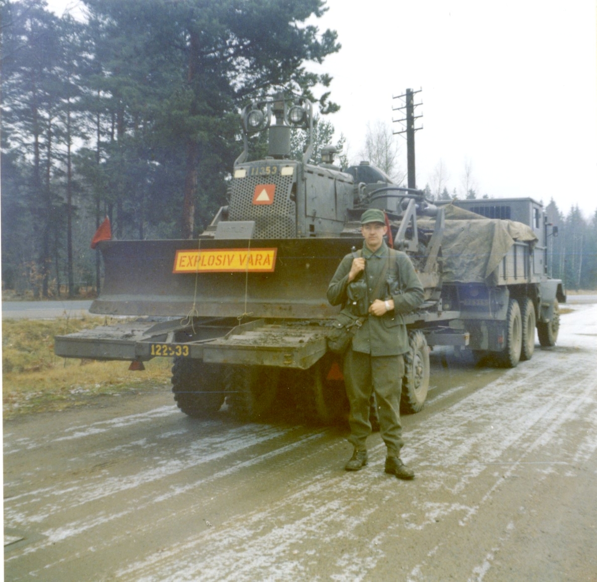 Lastterrängbil 957F. Scania Övning i Halmstad-trakten. A 6.