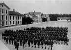 Infanterivolontärskolan Karlsborg, senare rekrytskolan för infanteriets off- och res. off. Aspiranter 1878 - 1927. Början på 1900-talet.