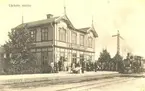 Läckeby station. Järnvägsstationen lades ner 1968.