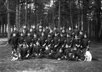 Infanterivolontärskolan Karlsborg, senare rekrytskolan för infanteriets off- och res. off. Aspiranter, 1887 - 1927. Volontärskolan år 1905.