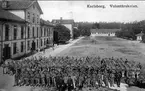 Infanterivolontärskolan Karlsborg, senare rekrytskolan för infanteriets off- och res. off. Aspiranter, 1878 - 1927. Gruppbild.