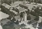 Vykort över Emmaboda kyrka.