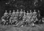 Gruppfoto, off ingenjörkåren år 1910.