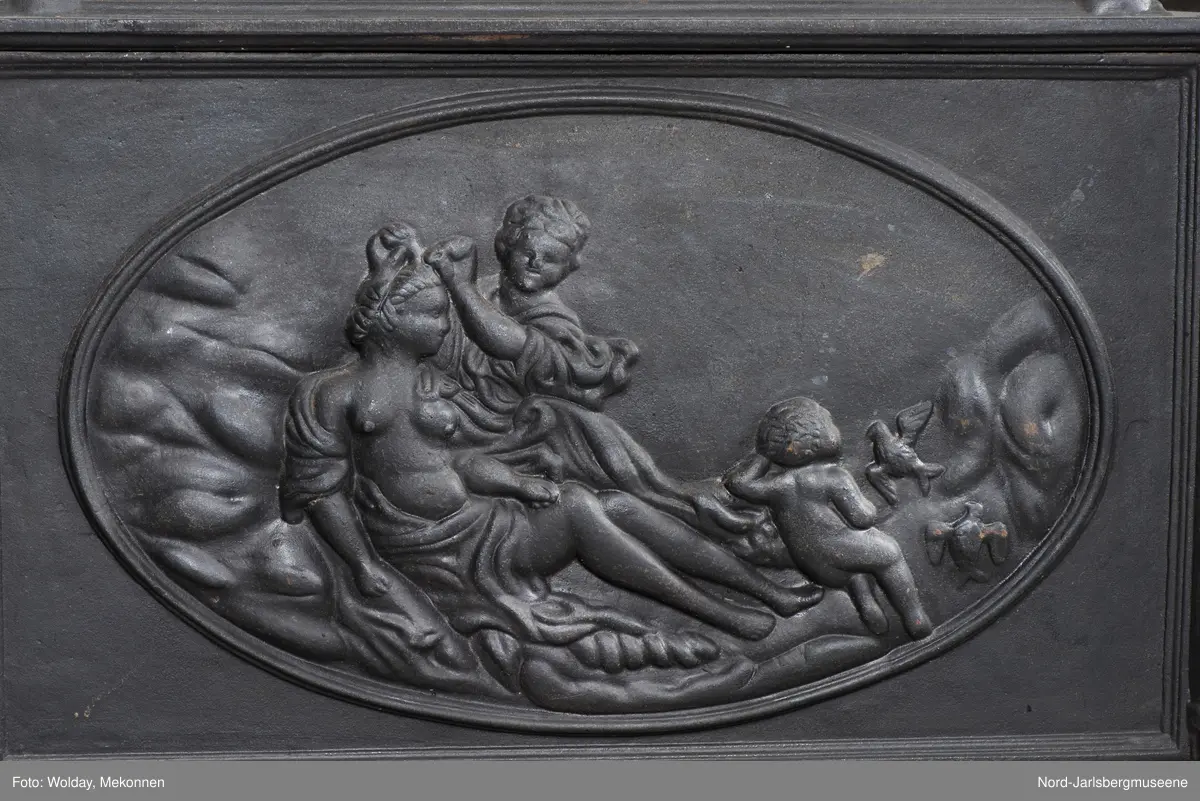 "Venus", (venus ved toalettet), engler (?), Afrodite