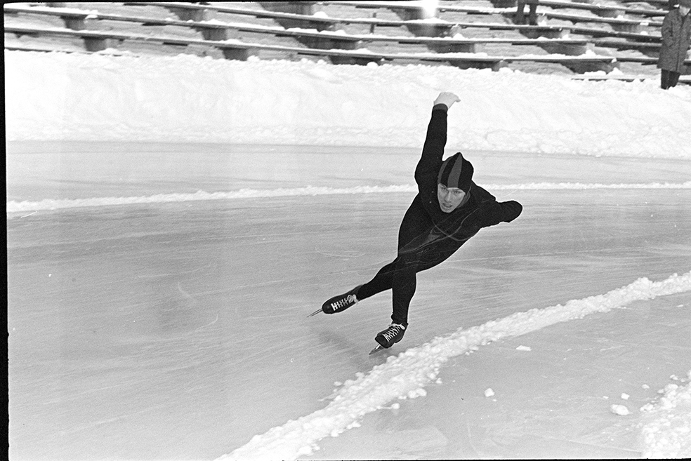Skøyteløper, ukjent, Hamar stadion.