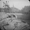 Bygget av tunnelbanan i Paris 1899-1911. 