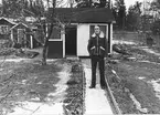 Kolonisten Sivert Sandberg.
Bäckebro koloniområde 1977.