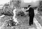 Kolonisten Elon Hoffman äldst i kolonin.
Bäckebro koloniområde 1976