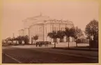 Foto från Norra Kungsgatan mot Gävle teater.